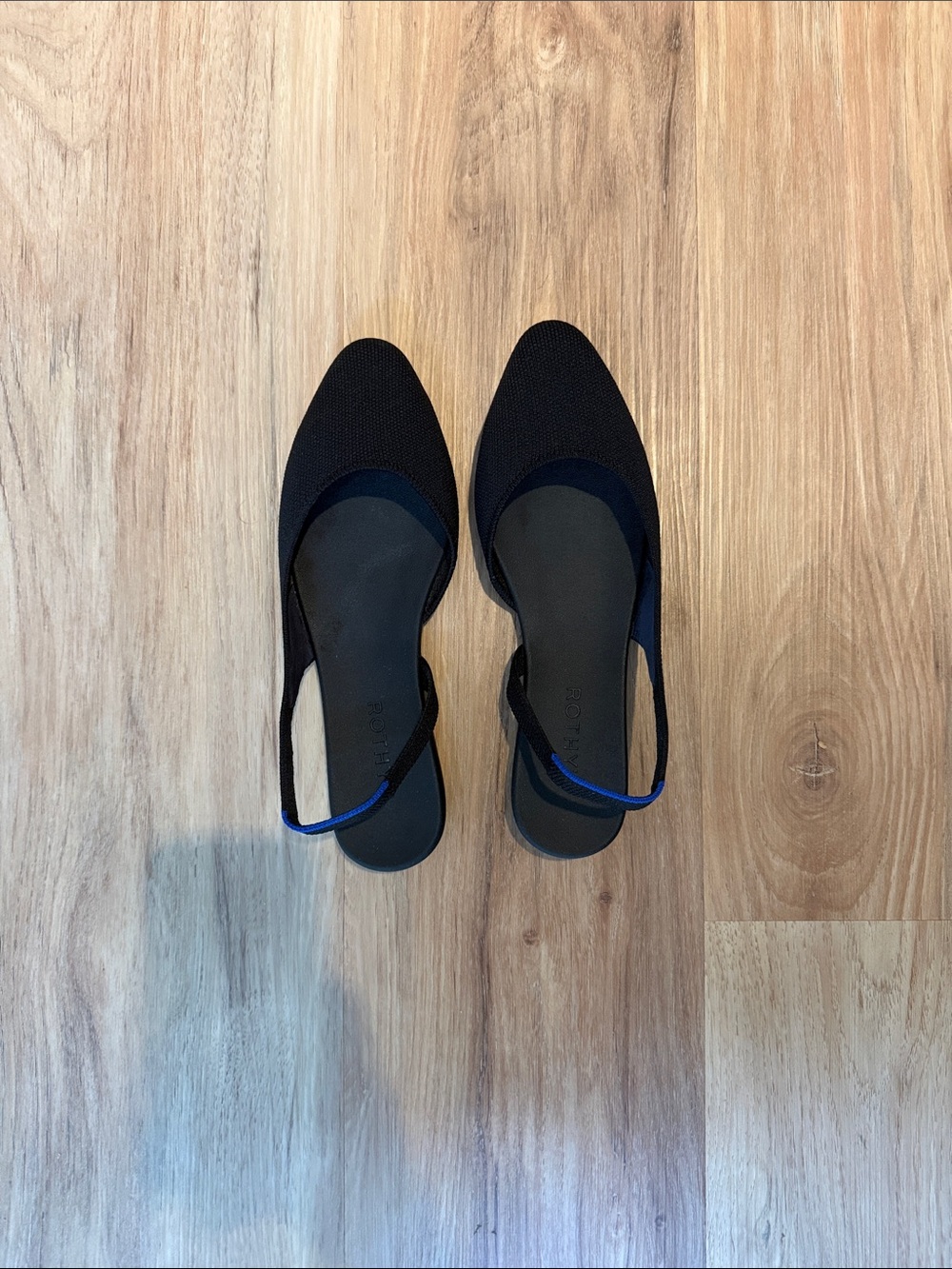 Rothy’s The Almond Slingback Black Size 7.5